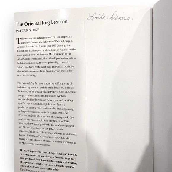 The Oriental Rug Lexicon by Peter Stone (1997, Paperback) First Edition, VG Good - Picture 4 of 7